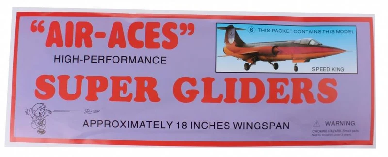 Foam Airplane Air-Aces Super Gliders (Speed King) / Avions en mousse