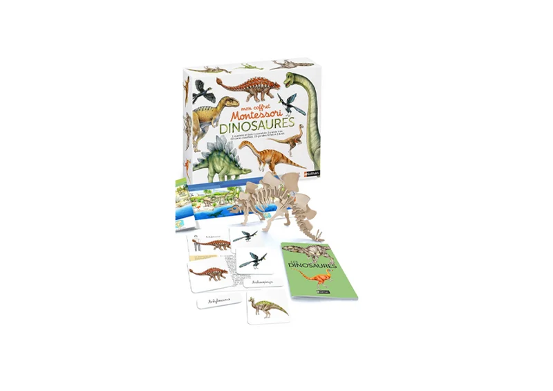Mon coffret Montessori dinosaures -Nathan