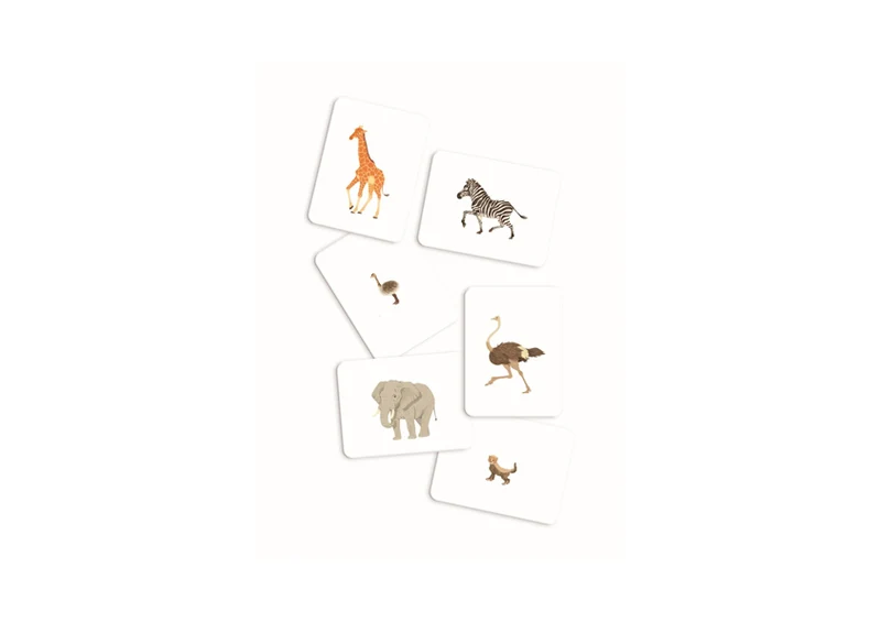 Les animaux de la savane africaine et leurs petits - Tout-petit Montessori -Nathan
