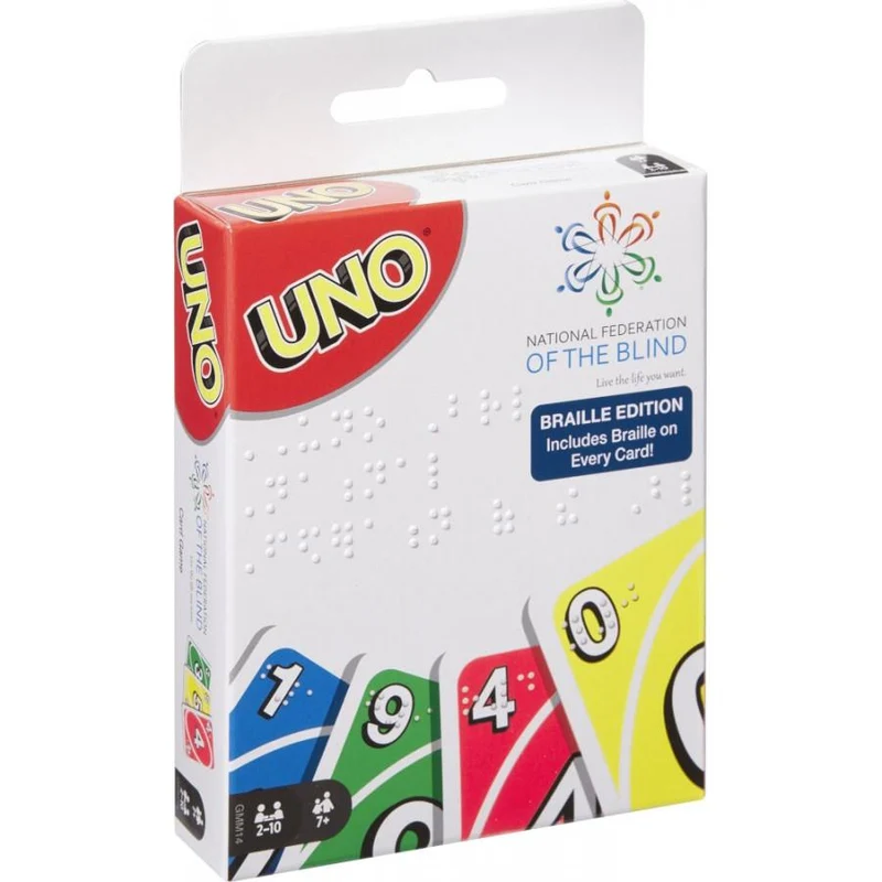 Uno Braille Card Game / Jeu de cartes en braille