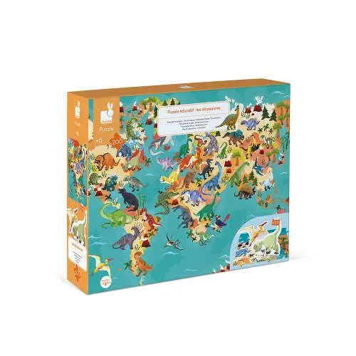 Janod 3D Puzzle Dinosaurs 200 pcs / Casse-Tête 3D Dinosaures 200 pièces