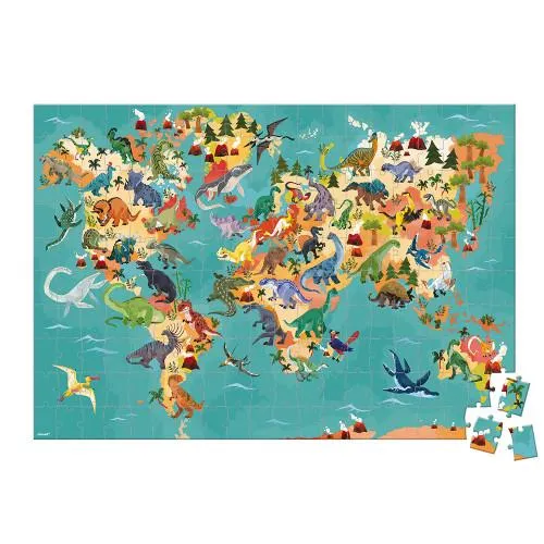 Janod 3D Puzzle Dinosaurs 200 pcs / Casse-Tête 3D Dinosaures 200 pièces