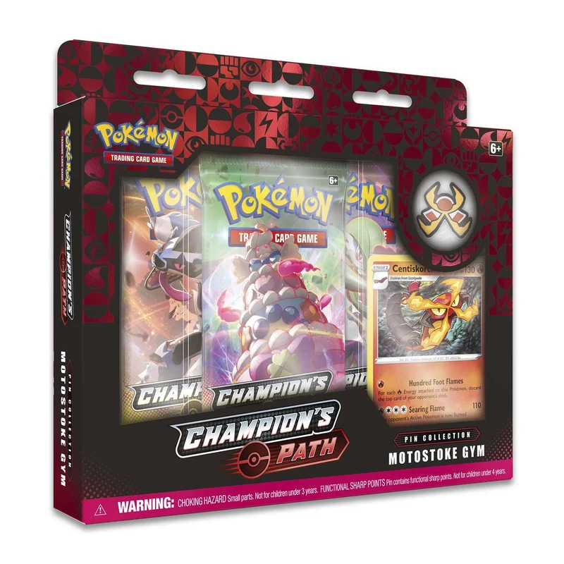 Pokemon Champion's Path Pin Collection Motostoke Gym (Red) / Collection de pins « Voie du Champion » Arène de Motostoke (Rouge)