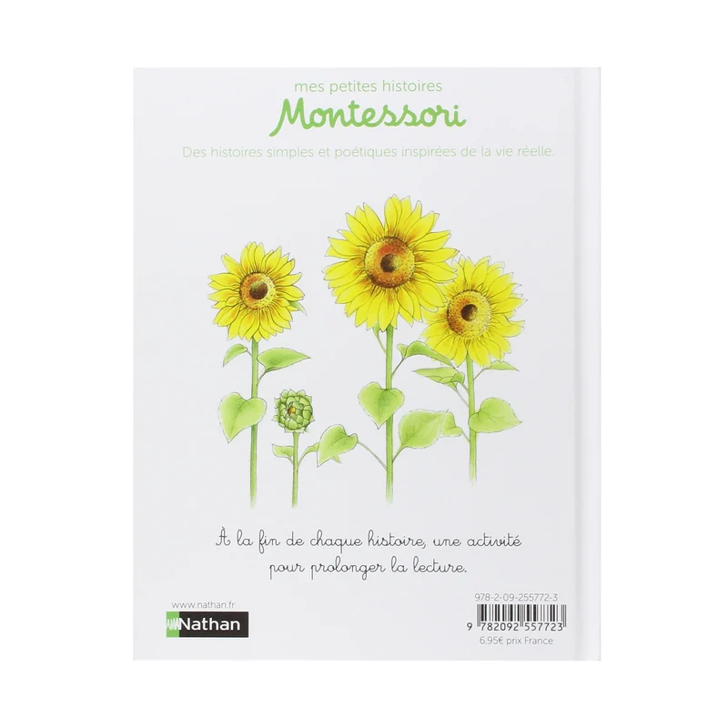 Emy et les tournesols - Petite histoire pédagogie Montessori -Nathan