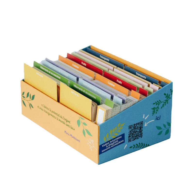 Giga Mondy, cartes de nomenclature Montessori -Observe Montessori