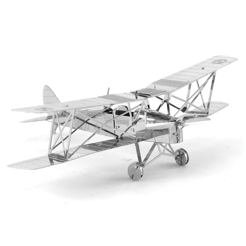 Metal Earth De Havilland Tiger Moth Plane Metal 3D Model / Modèle 3D en métal