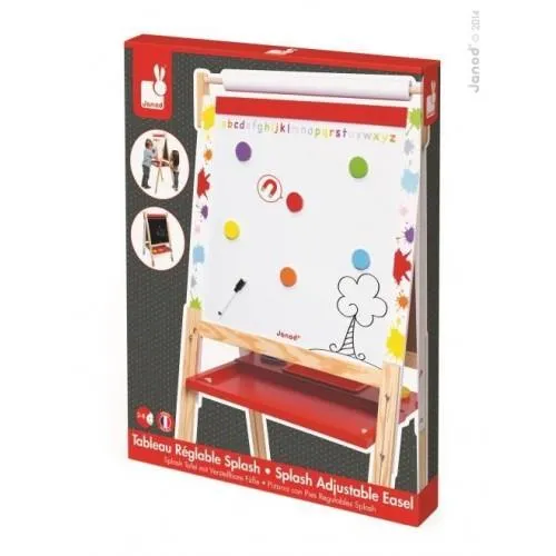 Janod Splash Adjustable Easel (Montreal, In-Store or Pickup ONLY) / Chevalet ajustable Splash (Montréal, en magasin ou ramassage SEULEMENT)