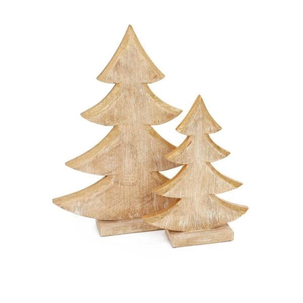 Christmas Wooden Tree Decoration (Small) / Décoration de sapin de Noël en bois (petite)