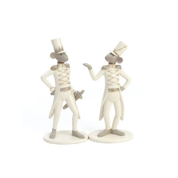 Mouse Soldiers Figurines (Set of 2) / Figurines de soldats souris (lot de 2)