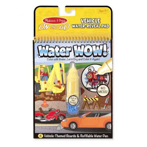 Melissa & Doug Water WOW! Vehicles - On the Go Travel Activity / Véhicules - Activité de voyage en déplacement
