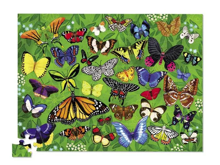 Crocodile Creek Puzzle Butterflies (100 pcs) / Crocodile Creek puzzle Papillons (100 pièces)