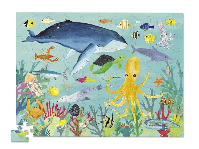 Crocodile Creek Puzzle Ocean Animals (100 pcs) / Crocodile Creek Puzzle Animaux de l'Océan (100 pièces)