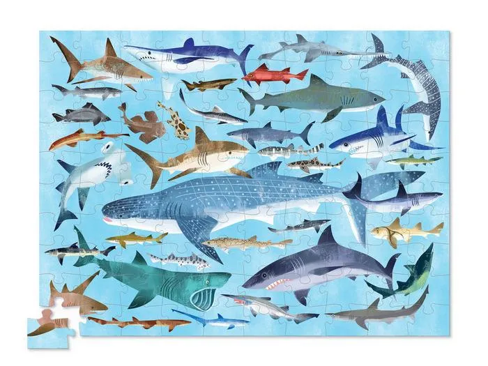Crocodile Creek Puzzle Sharks (100 pcs) / Crocodile Creek Puzzle Requins (100 pièces)