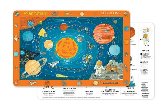 Crocodile Creek Placemat Solar System / Crocodile Creek napperon Système solaire