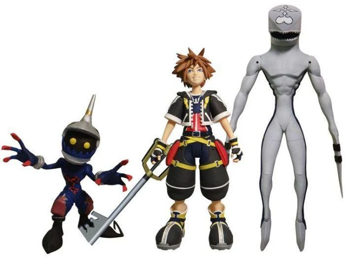 Kingdom Hearts Sora, Dusk, and Soldier Action Figure Set / Coffret de figurines Kingdom Hearts Sora, Dusk et Soldat